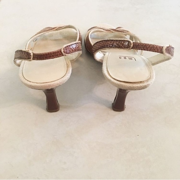 VINTAGE IMPO Snakeskin Brown Vijay Size 6B Heels - Picture 4 of 8